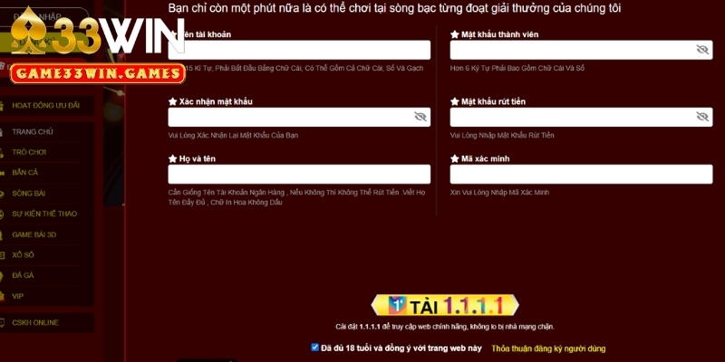 Hướng dẫn tham gia sảnh casino 33Win an toàn và tiện lợi